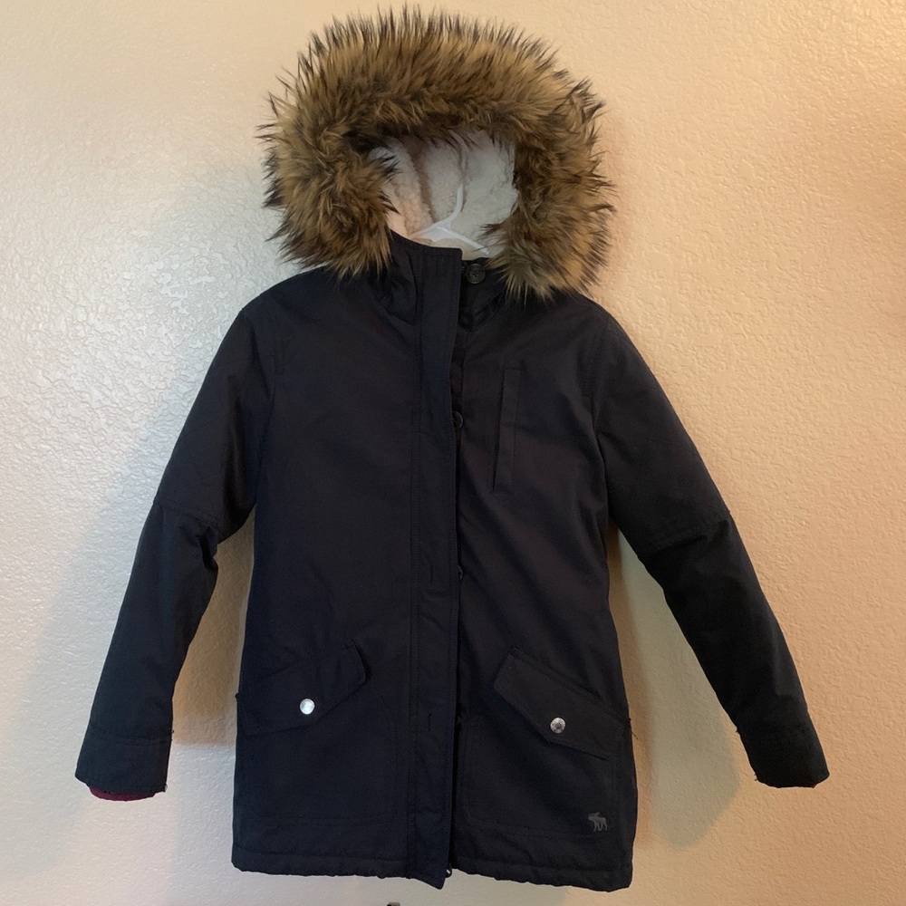 abercrombie kids sherpa lined jacket